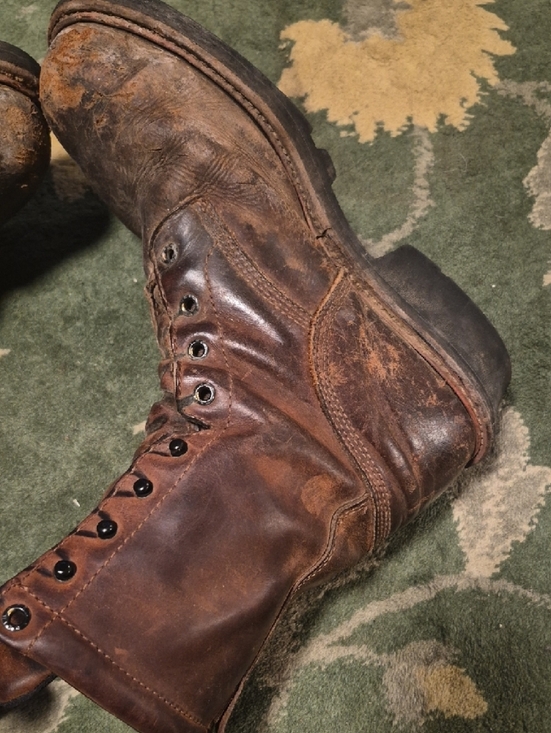 Red Wing Shoes Brown Leather Work Boot with Lug Sole main image 6